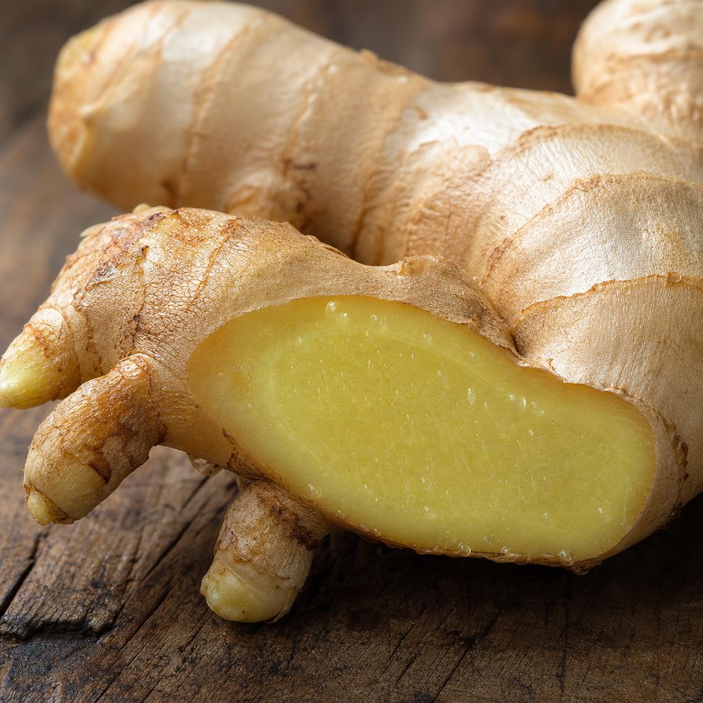 Ginger Root (Zingiber officinale), botanical in Orivaine Crimson Velvet Comfort Blend