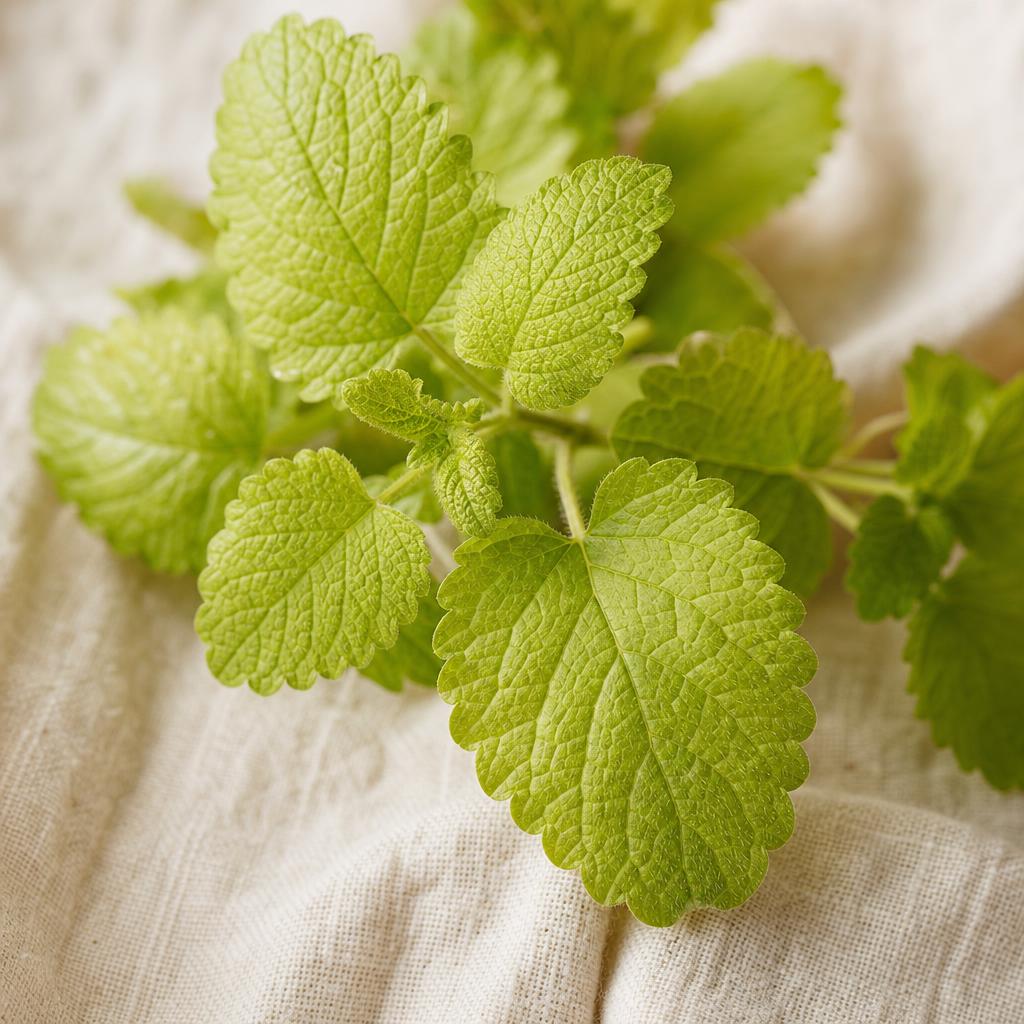 Lemon Balm (Melissa officinalis), botanical in Orivaine Sovereign Sage & Citrus Blend