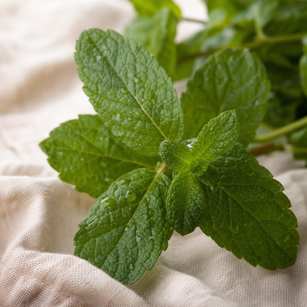 Spearmint (Mentha spicata), botanical in Orivaine Clarity Cycle Blend
